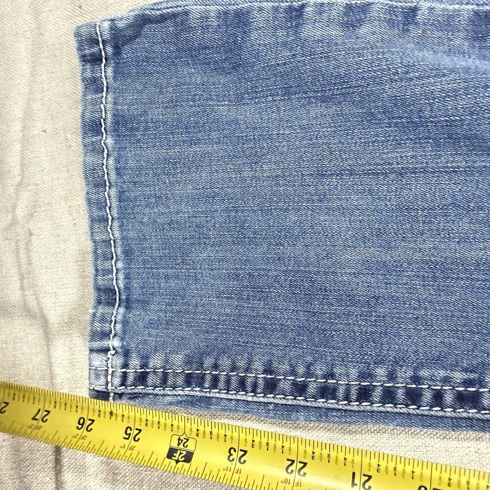 Ariat REAL Girls Boot Cut Jeans Size 12 Light Wash Distressed Western Denim - Picture 11 of 11